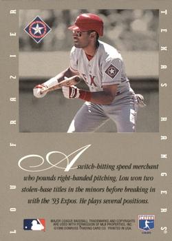 1996 Leaf Signature Series - Extended Series Autographs #NNO Lou Frazier Back