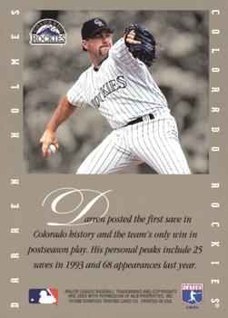 1996 Leaf Signature Series - Extended Series Autographs #NNO Darren Holmes Back
