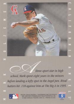1996 Leaf Signature Series - Extended Series Autographs #NNO Mark Holzemer Back