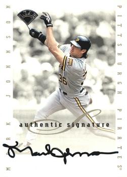 1996 Leaf Signature Series - Extended Series Autographs #NNO Mark Johnson Front