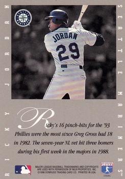 1996 Leaf Signature Series - Extended Series Autographs #NNO Ricky Jordan Back