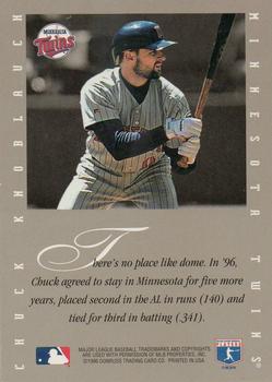1996 Leaf Signature Series - Extended Series Autographs #NNO Chuck Knoblauch Back