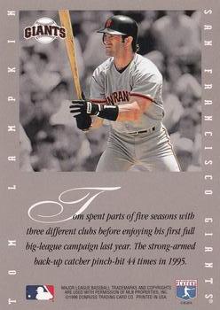 1996 Leaf Signature Series - Extended Series Autographs #NNO Tom Lampkin Back