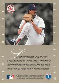 1996 Leaf Signature Series - Extended Series Autographs #NNO Mike Maddux Back