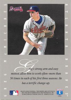 1996 Leaf Signature Series - Extended Series Autographs #NNO Greg McMichael Back