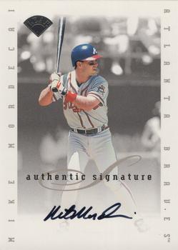 1996 Leaf Signature Series - Extended Series Autographs #NNO Mike Mordecai Front