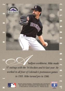 1996 Leaf Signature Series - Extended Series Autographs #NNO Mike Munoz Back
