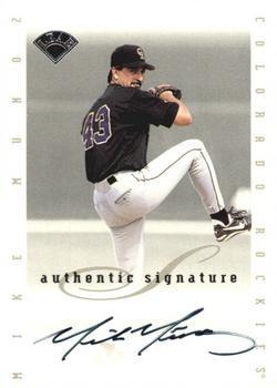 1996 Leaf Signature Series - Extended Series Autographs #NNO Mike Munoz Front