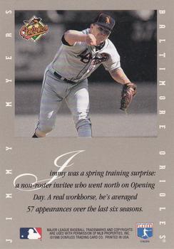 1996 Leaf Signature Series - Extended Series Autographs #NNO Jimmy Myers Back