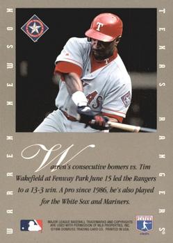 1996 Leaf Signature Series - Extended Series Autographs #NNO Warren Newson Back