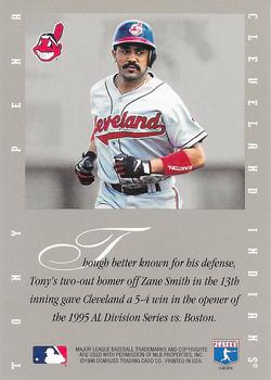 1996 Leaf Signature Series - Extended Series Autographs #NNO Tony Pena Back