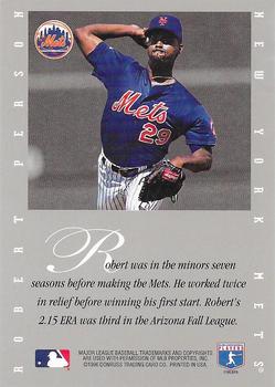 1996 Leaf Signature Series - Extended Series Autographs #NNO Robert Person Back