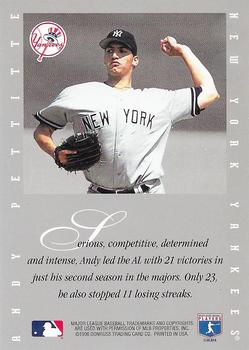 1996 Leaf Signature Series - Extended Series Autographs #NNO Andy Pettitte Back