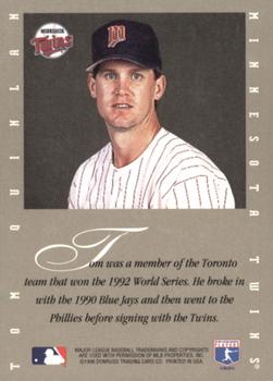 1996 Leaf Signature Series - Extended Series Autographs #NNO Tom Quinlan Back