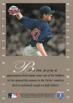 1996 Leaf Signature Series - Extended Series Autographs #NNO Rich Robertson Back