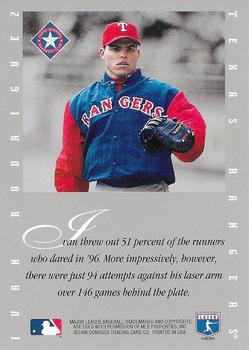 1996 Leaf Signature Series - Extended Series Autographs #NNO Ivan Rodriguez Back