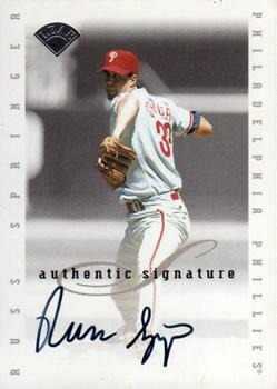 1996 Leaf Signature Series - Extended Series Autographs #NNO Russ Springer Front