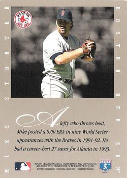 1996 Leaf Signature Series - Extended Series Autographs #NNO Mike Stanton Back