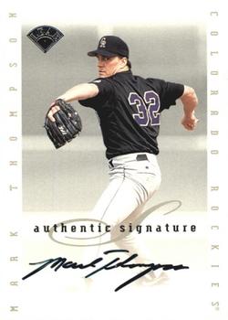 1996 Leaf Signature Series - Extended Series Autographs #NNO Mark Thompson Front