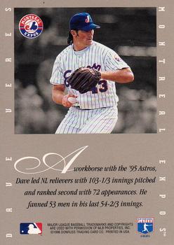 1996 Leaf Signature Series - Extended Series Autographs #NNO Dave Veres Back