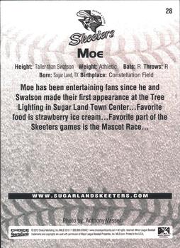 2012 Choice Sugar Land Skeeters #28 Moe Back