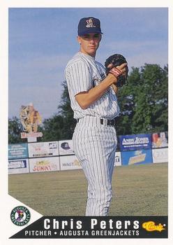 1994 Classic Best Augusta GreenJackets #15 Chris Peters Front