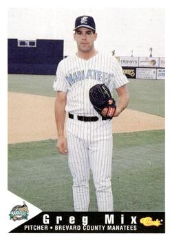 1994 Classic Best Brevard County Manatees #9 Greg Mix Front