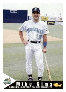 1994 Classic Best Brevard County Manatees #17 Mike Sims Front