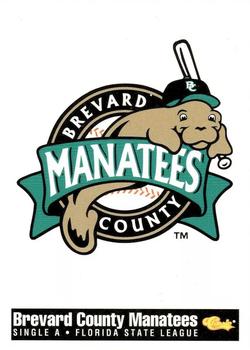 1994 Classic Best Brevard County Manatees #28 Brevard County Manatees Logo Front