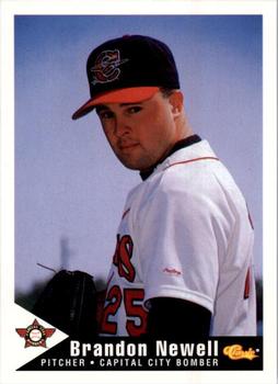 1994 Classic Best Capital City Bombers #15 Brandon Newell Front