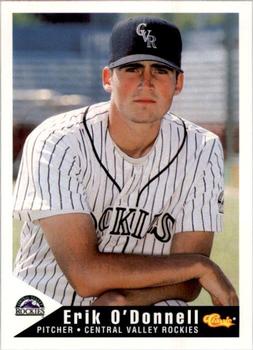 1994 Classic Best Central Valley Rockies #15 Erik O'Donnell Front