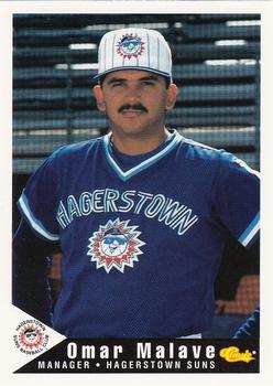1994 Classic Best Hagerstown Suns #26 Omar Malave Front