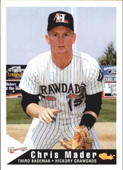 1994 Classic Best Hickory Crawdads #15 Chris Mader Front