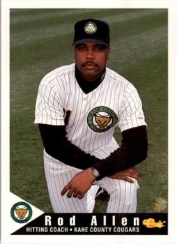 1994 Classic Best Kane County Cougars #29 Rod Allen Front