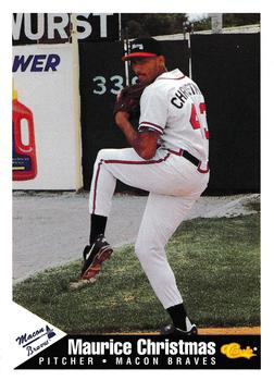 1994 Classic Best Macon Braves #3 Maurice Christmas Front