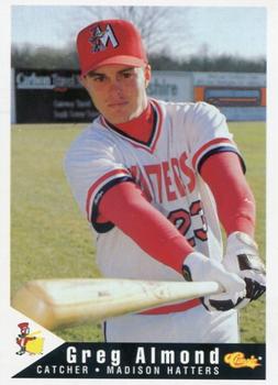 1994 Classic Best Madison Hatters #1 Greg Almond Front