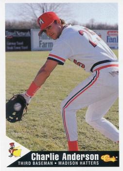 1994 Classic Best Madison Hatters #2 Charlie Anderson Front