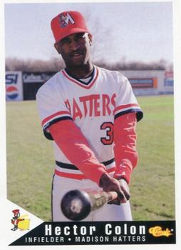 1994 Classic Best Madison Hatters #5 Hector Colon Front
