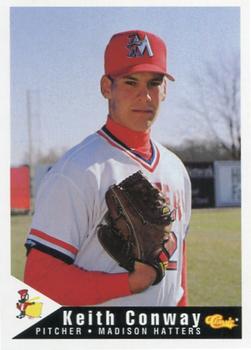 1994 Classic Best Madison Hatters #6 Keith Conway Front