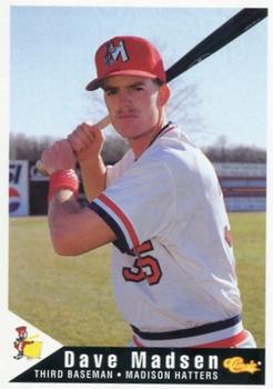1994 Classic Best Madison Hatters #13 Dave Madsen Front