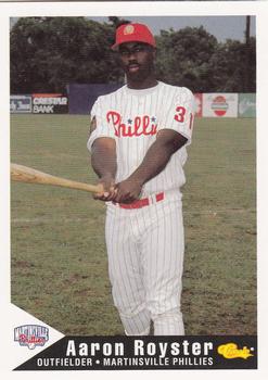 1994 Classic Best Martinsville Phillies #22 Aaron Royster Front