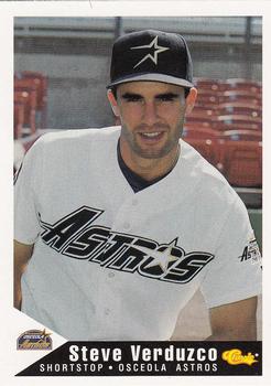 1994 Classic Best Osceola Astros #22 Steve Verduzco Front