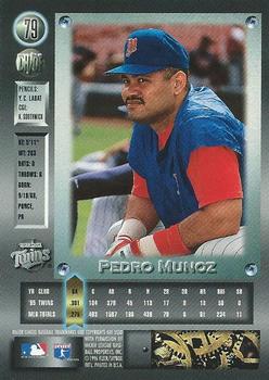 1996 Metal Universe #79 Pedro Munoz Back