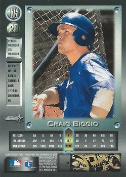 1996 Metal Universe #175 Craig Biggio Back