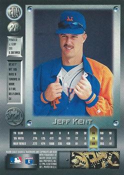 1996 Metal Universe #204 Jeff Kent Back