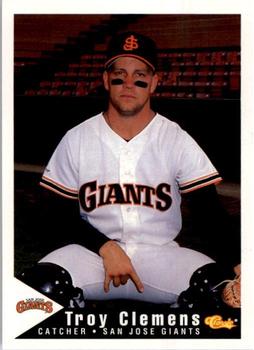 1994 Classic Best San Jose Giants #4 Troy Clemens Front