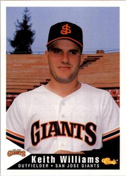 1994 Classic Best San Jose Giants #25 Keith Williams Front