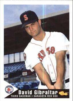 1994 Classic Best Sarasota Red Sox #10 David Gibraltar Front