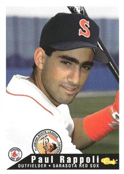 1994 Classic Best Sarasota Red Sox #21 Rafael Orellano Front