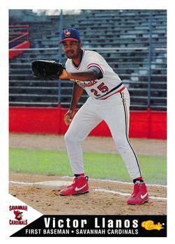 1994 Classic Best Savannah Cardinals #16 Victor Llanos Front